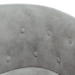 Casa si Gradina - Mobilier - Scaune si fotolii - Fotolii - Fotoliu tip cuva, gri deschis, catifea - Infinity.ro