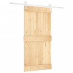 Casa si Gradina/Constructii/Usi interior, exterior si garaj/Usi interior - Usa glisanta cu set feronerie, 100x210 cm, lemn masiv de pin - Infinity.ro