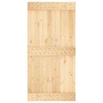 Casa si Gradina/Constructii/Usi interior, exterior si garaj/Usi interior - Usa glisanta cu set feronerie, 100x210 cm, lemn masiv de pin - Infinity.ro