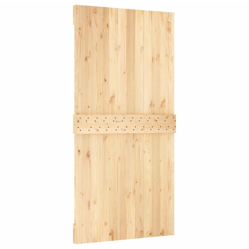 Casa si Gradina/Constructii/Usi interior, exterior si garaj/Usi interior - Usa glisanta cu set feronerie, 100x210 cm, lemn masiv de pin - Infinity.ro