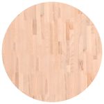 Casa si Gradina - Mobilier - Feronerie si accesorii mobila - Blat de masa rotund, diametru 80x2,5 cm, lemn masiv de fag, maro deschis - Infinity.ro