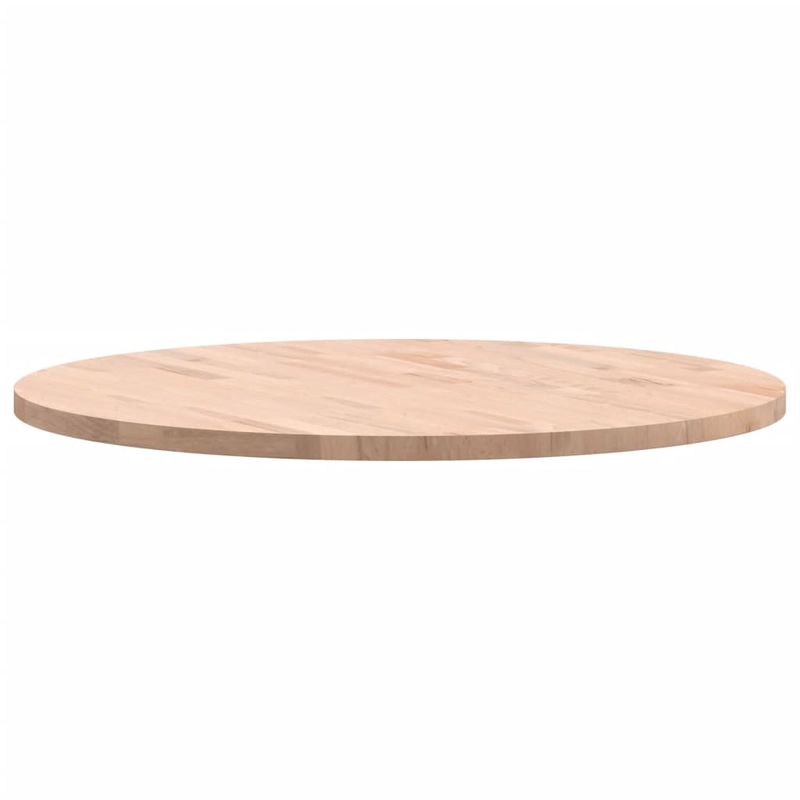 Casa si Gradina - Mobilier - Feronerie si accesorii mobila - Blat de masa rotund, diametru 80x2,5 cm, lemn masiv de fag, maro deschis - Infinity.ro