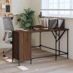 Casa si Gradina - Mobilier - Mese si birouri - Birouri - Birou, stejar maro, 141x141x75 cm, lemn prelucrat - Infinity.ro