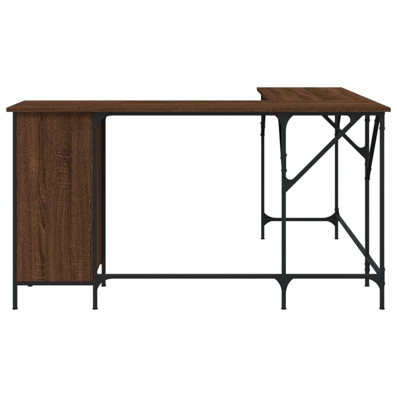 Casa si Gradina - Mobilier - Mese si birouri - Birouri - Birou, stejar maro, 141x141x75 cm, lemn prelucrat - Infinity.ro