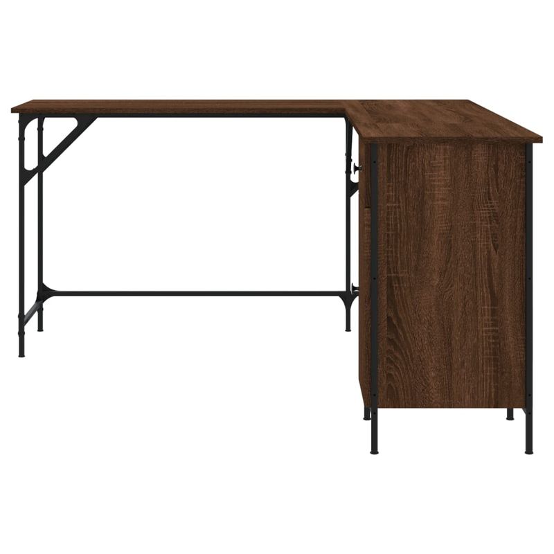 Casa si Gradina - Mobilier - Mese si birouri - Birouri - Birou, stejar maro, 141x141x75 cm, lemn prelucrat - Infinity.ro