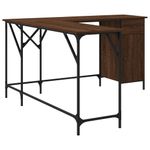 Casa si Gradina - Mobilier - Mese si birouri - Birouri - Birou, stejar maro, 141x141x75 cm, lemn prelucrat - Infinity.ro