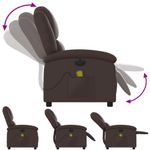 Ingrijire personala si Cosmetice - Sanatate si wellness - Articole wellness - Fotolii de masaj - Fotoliu electric de masaj rabatabil, maro, piele ecologica - Infinity.ro