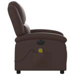 Ingrijire personala si Cosmetice - Sanatate si wellness - Articole wellness - Fotolii de masaj - Fotoliu electric de masaj rabatabil, maro, piele ecologica - Infinity.ro