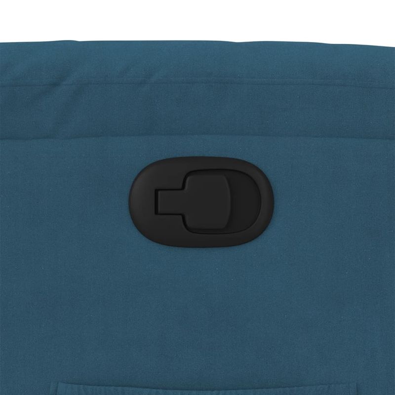 Casa si Gradina - Mobilier - Scaune si fotolii - Fotolii - Fotoliu rabatabil cu ridicare, albastru, catifea - Infinity.ro