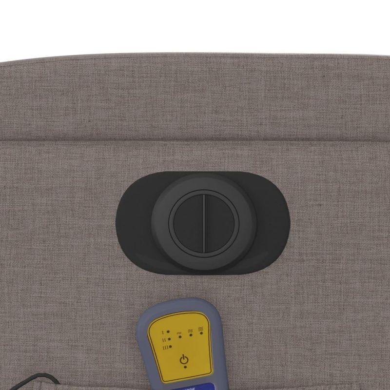 Ingrijire personala si Cosmetice - Sanatate si wellness - Articole wellness - Fotolii de masaj - Fotoliu electric masaj rabatabil cu ridicare, gri taupe, textil - Infinity.ro