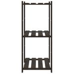 Casa si Gradina - Mobilier - Biblioteci si rafturi - Rafturi - Suport depozitare 3 niveluri, negru, 60x38x90cm, lemn masiv pin - Infinity.ro