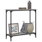 Casa si Gradina - Mobilier - Comode si corpuri - Console - Masa consola, gri sonoma, 75x30,5x75 cm, lemn prelucrat - Infinity.ro