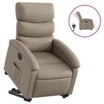 Casa si Gradina - Mobilier - Scaune si fotolii - Fotolii - Fotoliu rabatabil electric cu ridicare, cappuccino - Infinity.ro