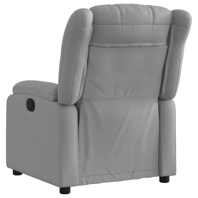 Casa si Gradina - Mobilier - Scaune si fotolii - Fotolii - Fotoliu rabatabil electric, gri deschis, textil - Infinity.ro
