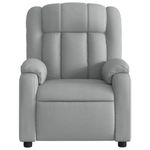 Casa si Gradina - Mobilier - Scaune si fotolii - Fotolii - Fotoliu rabatabil electric, gri deschis, textil - Infinity.ro