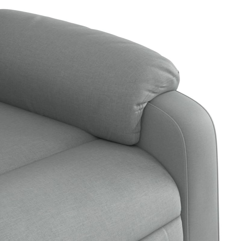 Casa si Gradina - Mobilier - Scaune si fotolii - Fotolii - Fotoliu rabatabil electric, gri deschis, textil - Infinity.ro