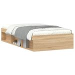 Casa si Gradina - Mobilier - Paturi si accesorii - Paturi - Cadru pat, stejar sonoma, 90x200 cm - Infinity.ro