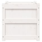 Casa si Gradina - Gradinarit si plante - Plante si ghivece - Ghivece si suporturi - Jardiniere de gradina, 50x50x50 cm, alb lemn masiv de pin - Infinity.ro