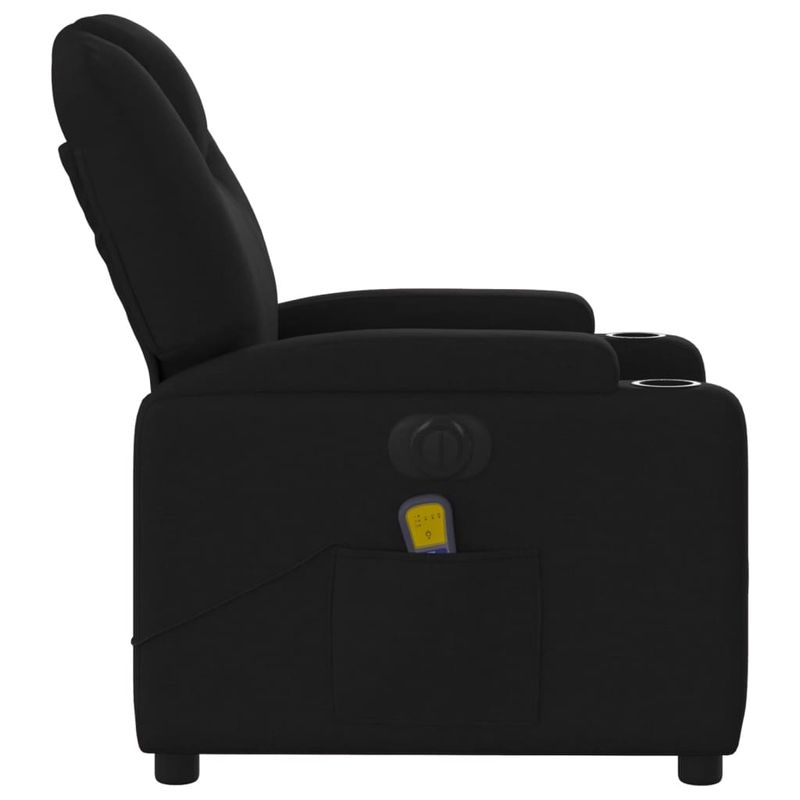 Ingrijire personala si Cosmetice - Sanatate si wellness - Articole wellness - Fotolii de masaj - Fotoliu electric de masaj rabatabil, negru, textil - Infinity.ro