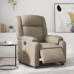 Ingrijire personala si Cosmetice - Sanatate si wellness - Articole wellness - Fotolii de masaj - Fotoliu electric masaj rabatabil, cappuccino, piele ecologica - Infinity.ro