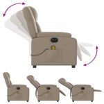 Ingrijire personala si Cosmetice - Sanatate si wellness - Articole wellness - Fotolii de masaj - Fotoliu electric masaj rabatabil, cappuccino, piele ecologica - Infinity.ro