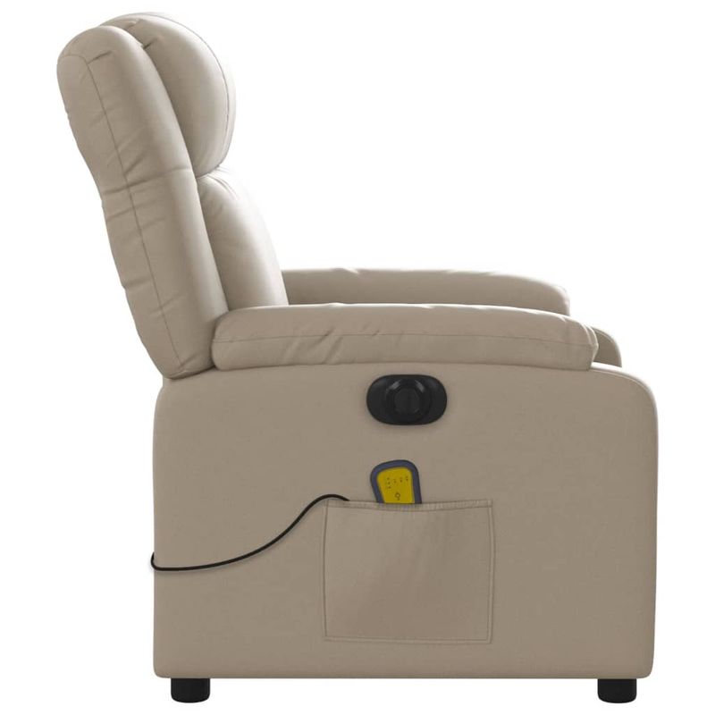 Ingrijire personala si Cosmetice - Sanatate si wellness - Articole wellness - Fotolii de masaj - Fotoliu electric masaj rabatabil, cappuccino, piele ecologica - Infinity.ro