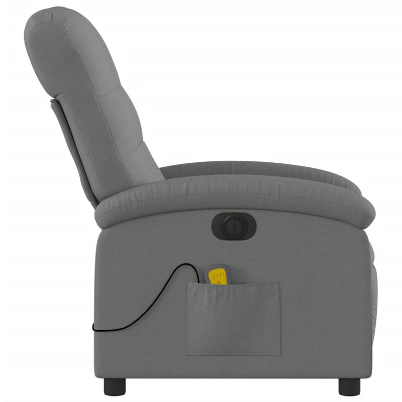 Ingrijire personala si Cosmetice - Sanatate si wellness - Articole wellness - Fotolii de masaj - Fotoliu electric de masaj rabatabil, gri inchis, textil - Infinity.ro