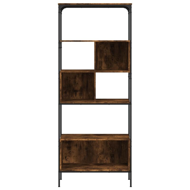 Casa si Gradina - Mobilier - Biblioteci si rafturi - Biblioteci - Biblioteca cu 5 niveluri, stejar fumuriu, 76x33x188,5 cm, lemn - Infinity.ro