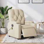 Ingrijire personala si Cosmetice - Sanatate si wellness - Articole wellness - Fotolii de masaj - Fotoliu electric de masaj rabatabil, crem, textil - Infinity.ro