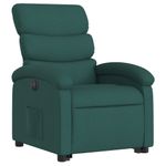 Ingrijire personala si Cosmetice - Sanatate si wellness - Articole wellness - Fotolii de masaj - Fotoliu electric masaj rabatabil / ridicare verde inchis textil - Infinity.ro
