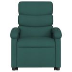 Ingrijire personala si Cosmetice - Sanatate si wellness - Articole wellness - Fotolii de masaj - Fotoliu electric masaj rabatabil / ridicare verde inchis textil - Infinity.ro