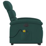 Ingrijire personala si Cosmetice - Sanatate si wellness - Articole wellness - Fotolii de masaj - Fotoliu electric masaj rabatabil / ridicare verde inchis textil - Infinity.ro
