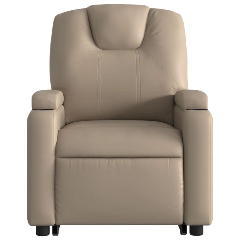 Casa si Gradina - Mobilier - Scaune si fotolii - Fotolii - Fotoliu rabatabil cu ridicare, cappuccino, piele ecologica - Infinity.ro