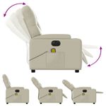 Ingrijire personala si Cosmetice - Sanatate si wellness - Articole wellness - Fotolii de masaj - Fotoliu electric de masaj rabatabil, crem, piele ecologica - Infinity.ro