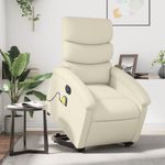 Ingrijire personala si Cosmetice - Sanatate si wellness - Articole wellness - Fotolii de masaj - Fotoliu electric masaj rabatabil cu ridicare, crem - Infinity.ro
