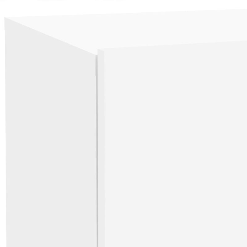 Casa si Gradina - Mobilier - Comode si corpuri - Noptiere - Noptiera cu lumini LED, alb, 70x36x40,5 cm - Infinity.ro
