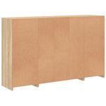 Casa si Gradina - Mobilier - Comode si corpuri - Comode - Servanta cu lumini LED, 3 buc., stejar sonoma, lemn prelucrat - Infinity.ro