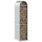 Casa si Gradina - Termice - Sobe, Seminee si accesorii - Accesorii seminee si sobe - Suport pentru busteni, argintiu, 40x45x170 cm, otel galvanizat - Infinity.ro