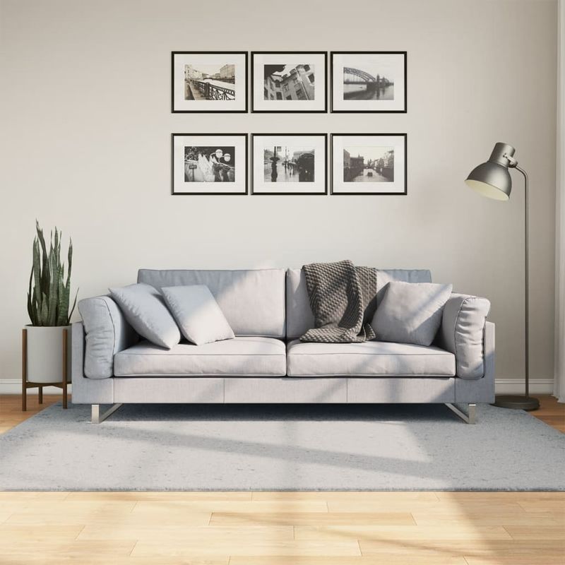 Casa si Gradina - Textile si covoare - Covoare - Covoare casa - Covor HUARTE, fir scurt, moale si lavabil, gri, 140x200 cm - Infinity.ro