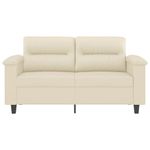 Casa si Gradina - Mobilier - Canapele si coltare - Canapele - Canapea cu 2 locuri, crem, 120 cm, piele ecologica - Infinity.ro