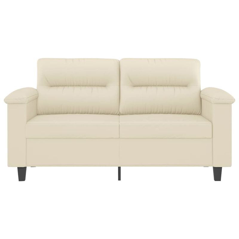 Casa si Gradina - Mobilier - Canapele si coltare - Canapele - Canapea cu 2 locuri, crem, 120 cm, piele ecologica - Infinity.ro