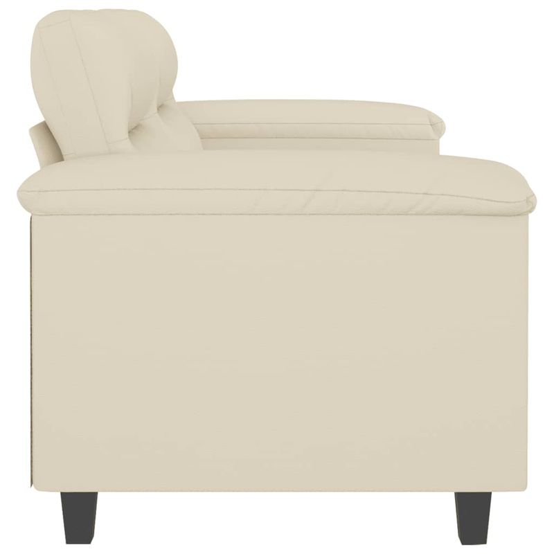 Casa si Gradina - Mobilier - Canapele si coltare - Canapele - Canapea cu 2 locuri, crem, 120 cm, piele ecologica - Infinity.ro