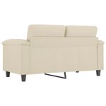 Casa si Gradina - Mobilier - Canapele si coltare - Canapele - Canapea cu 2 locuri, crem, 120 cm, piele ecologica - Infinity.ro