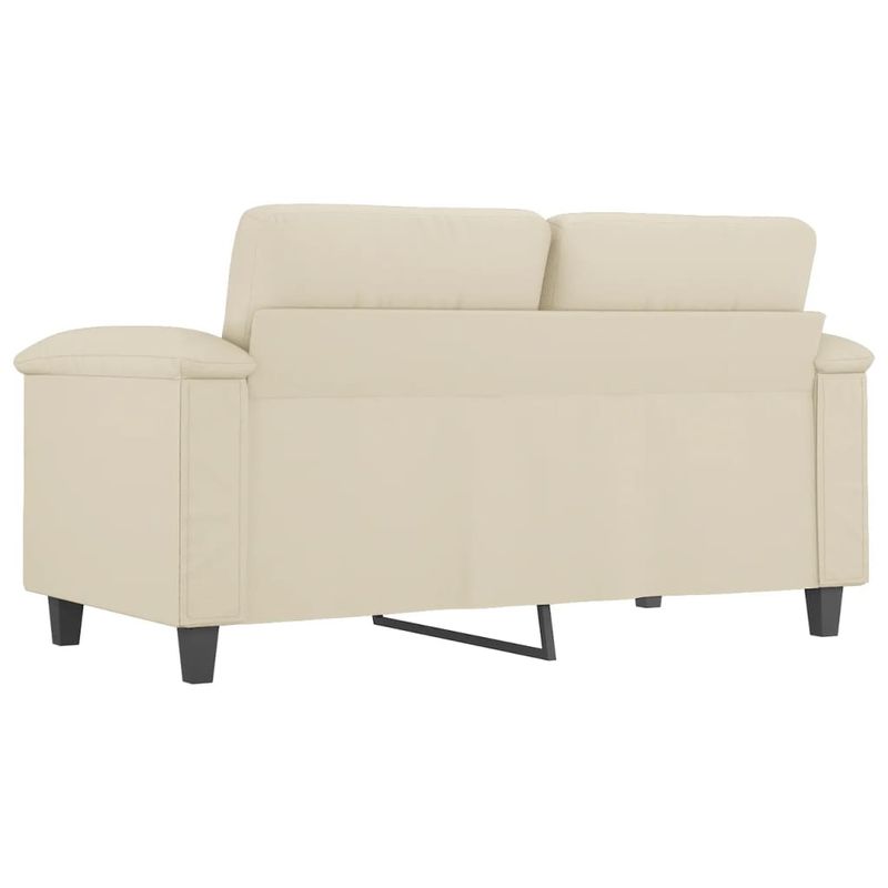 Casa si Gradina - Mobilier - Canapele si coltare - Canapele - Canapea cu 2 locuri, crem, 120 cm, piele ecologica - Infinity.ro
