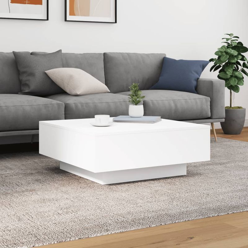 Casa si Gradina - Mobilier - Mese si birouri - Masute de cafea - Masuta de cafea, alb, 80x80x31 cm, PAL - Infinity.ro