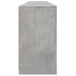 Casa si Gradina - Mobilier - Comode si corpuri - Comode - Servanta cu lumini LED, gri beton, 202x37x67 cm - Infinity.ro