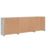 Casa si Gradina - Mobilier - Comode si corpuri - Comode - Servanta cu lumini LED, gri beton, 202x37x67 cm - Infinity.ro