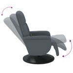 Ingrijire personala si Cosmetice - Sanatate si wellness - Articole wellness - Fotolii de masaj - Fotoliu masaj rabatabil cu suport picioare, gri inchis, catifea, gri închis - Infinity.ro