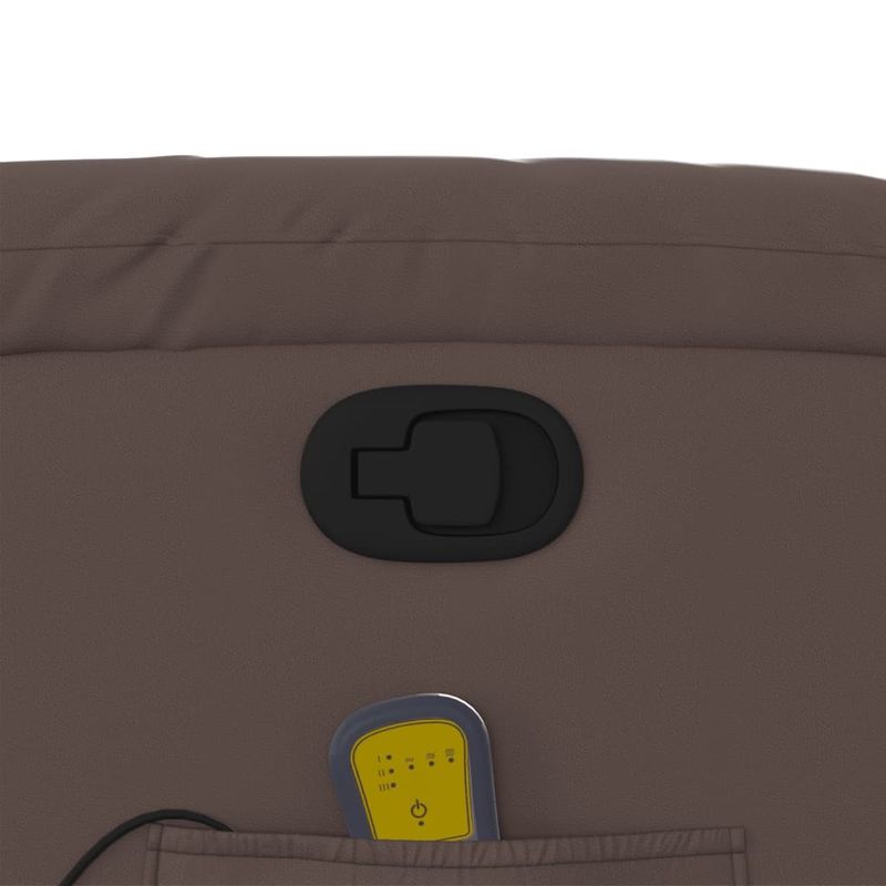 Ingrijire personala si Cosmetice - Sanatate si wellness - Articole wellness - Fotolii de masaj - Fotoliu de masaj rabatabil cu ridicare, maro, piele ecologica - Infinity.ro