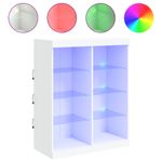 Casa si Gradina - Mobilier - Comode si corpuri - Comode - Servanta cu lumini LED, alb, 81x37x100 cm - Infinity.ro